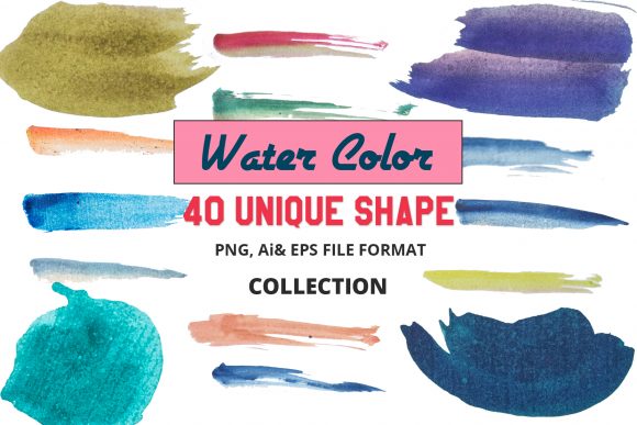 40 Vector Water Color: A Versatile Design Asset for Creative Projects