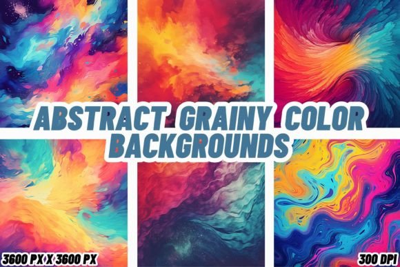 Abstract Grainy Color Backgrounds: A Texture Deep Dive