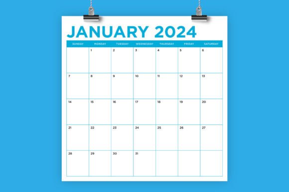 Designing Your Year: The 2024 Square COLOR 12x12 Calendar