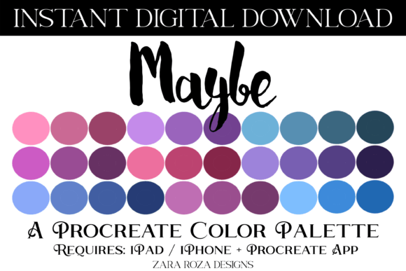Exploring the Maybe Procreate Color Palette: A Designer's Guide