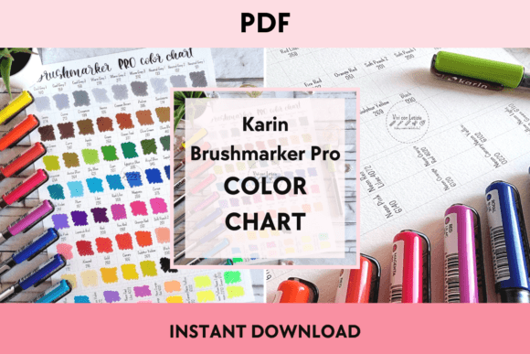 Master Your Karin Brushmarker PRO Palette with This Free Italian Color Chart
