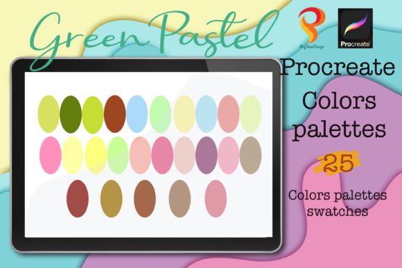 Procreate Color Palette Green Pastel: Soft Tones for Modern Art