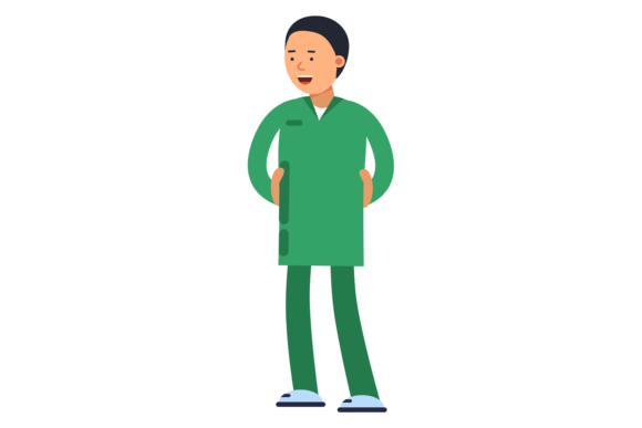 Radiologist Color Character. Medical Tec: A Creative Font for Modern Branding