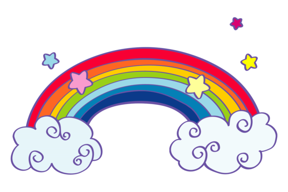 Rainbow Color Doodle: A Fairytale Miracle for Designers