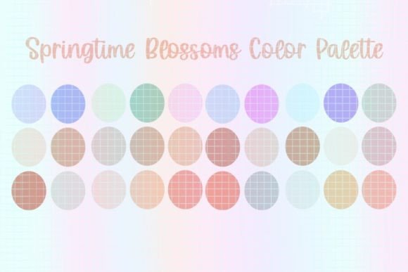 Spring Blossoms Procreate Color Palette: Fresh Hues for Your Projects