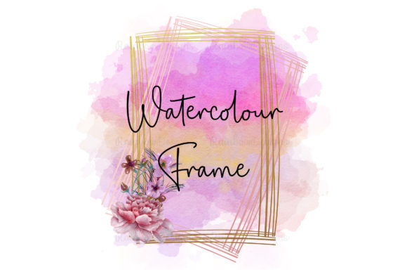 Styling Projects with the Pink Watercolour Gold Frame