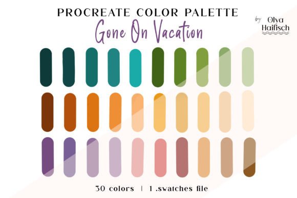 Unlock Creative Energy with the Vibrant Procreate Color Swatches Palette
