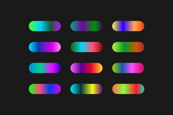 Unlocking Creativity with Vibrant Colorful Gradients Color Swatches